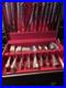 1881 Rogers Oneida Flirtation Pattern Stainless Flatware Set 75 Pieces in Case