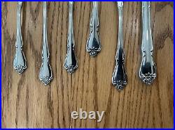 1881 Rogers Stainless By Oneida Ltd Arbor True Rose Flatware Service For 8 NEW