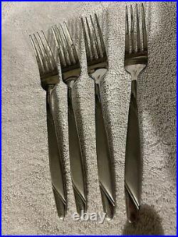 19 Pcs Oneida Stainless Flatware Risotto Knives Forks Spoons Very Nice HTF