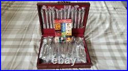1980s Oneida Community Brahms Stainless Steel 12 place settings + NEVER OPENED