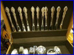 1983 Oneida Stainless 18/20 Heirloom Dover Pattern 64 Pieces with Box