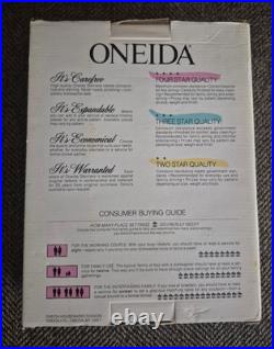 1992 Oneida Amadeus Stainless Flatware Set 40 Piece Service for 8 USA New OS