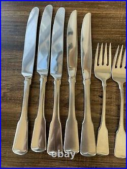 19pc Mixed Lot Oneida American Colonial Heirloom Cube SS Includes 1 Fork 7.75