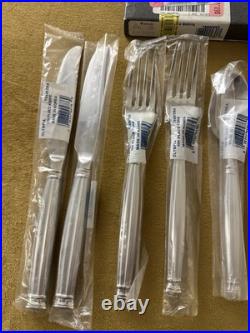 (2) 5 Piece Settings Oneida OLYMPIA Frosted Handle 18/10 Stainless Korea