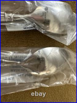 (2) 5 Piece Settings Oneida OLYMPIA Frosted Handle 18/10 Stainless Korea