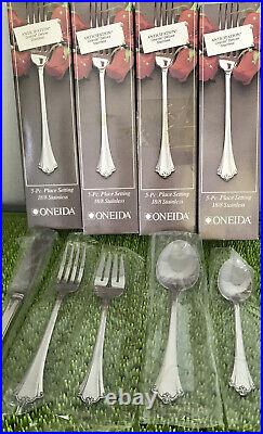 20 Pc NEW Oneida ANTICIPATION Stainless Flatware Set 4 Place Setting IN box