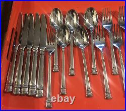20 Pc Oneida Chalcis Glossy Stainless Mixed 18/10 Flatware Teaspoons Forks