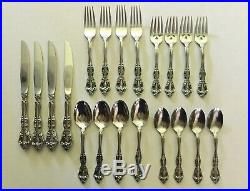 20 Pc Oneida Cube Mark MICHELANGELO 18/10 Stainless Set for 4 PLACE SETTINGS USA