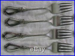 20 Pieces Oneida Cube Toujours Stainless Flatware 4 Place Settings
