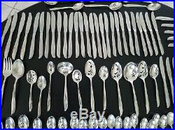 206 Pieces Oneida Community Stainless Flatware TWIN STAR Pattern, MUST SEE LOT