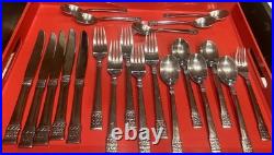 21 Pc Oneida Brocade Stainless Mixed Flatware Indonesia Spoons Forks Knives