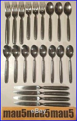 21 pcs Oneida OBELUS Dinner Fork Salad Knives Spoon Teaspoon Stainless Flatware