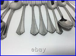 23 Pieces Oneida Julliard Cube Mark Stainless Forks Spoons Knives Mixed Lot