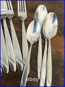 23 pcs Oneida Risotto 18/10 Stainless Flatware Spoon Knife Dinner Salad Fork