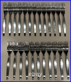 24 PC Oneida Stainless Flatware Silverware FORKS