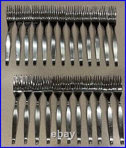 24 PC Oneida Stainless Flatware Silverware FORKS