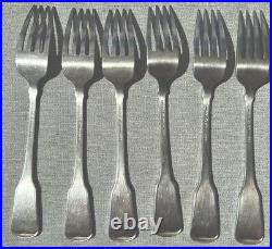 24 Pc Set Oneida American Colonial Heirloom Cube Stainless Flatware Silverware