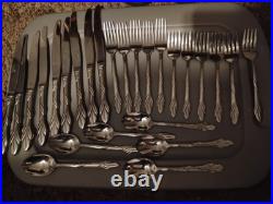 26 Pcs Oneida Eden USA Stainless Flatware Glossy Used Condition
