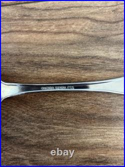 27 pc. Oneida MORNING BLOSSOM Stainless Knives Forks Spoon Service For 4 + Extra