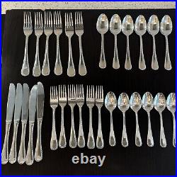 29 Oneida BELMONT Lyons Stainless Steel Silverware Flatware Rope Edge Nautical