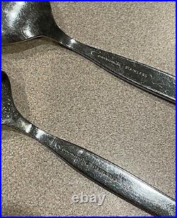 29 PC Oneida Community FROSTFIRE Stainless Flatware Silverware Knives Spoons
