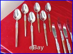 30 Pcs EKCO La Joya Stainless Flatware Forks, Spoons, Knives
