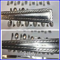 30 Pieces Oneida Flourish 18/10 Stainless Service for 6 Settings of 5 Pieces