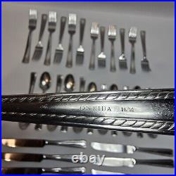 30 Pieces Oneida Flourish 18/10 Stainless Service for 6 Settings of 5 Pieces