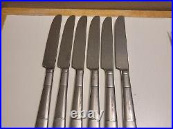 30 pcs. Oneida ECHO Stainless Flatware Frost / Glossy Handle