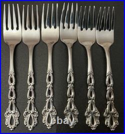 31 PCS Oneida Community CHANDELIER Stainless 6 Settings Dinner Knives Forks Spn