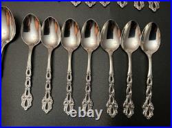 31 PCS Oneida Community CHANDELIER Stainless 6 Settings Dinner Knives Forks Spn