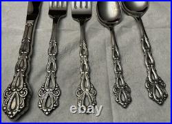 31 PCS Oneida Community CHANDELIER Stainless 6 Settings Dinner Knives Forks Spn