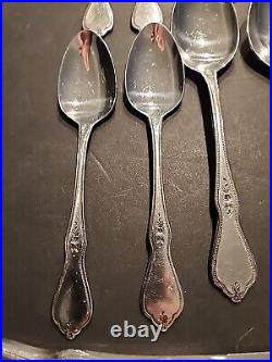 31 pcs Vintage Oneida Stainless Morning Blossom Flatware Rose Flower Fork Spoon