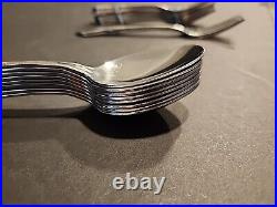 31 pcs Vintage Oneida Stainless Morning Blossom Flatware Rose Flower Fork Spoon