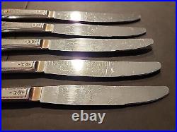 31 pcs Vintage Oneida Stainless Morning Blossom Flatware Rose Flower Fork Spoon