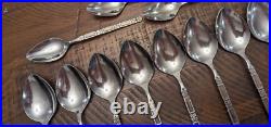 31 x Oneida Madrid Community Black Accent Forks Serving Knives Spoons