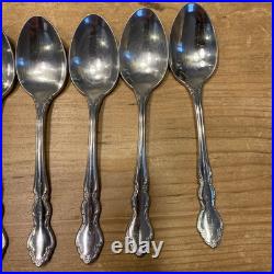 32 Pcs Oneida Cube Dover Stainless Flatware Heirloom Dinner Fork Spoon Serving