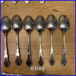 32 Pcs Oneida Cube Dover Stainless Flatware Heirloom Dinner Fork Spoon Serving