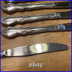 32 Pcs Oneida Cube Dover Stainless Flatware Heirloom Dinner Fork Spoon Serving