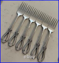 32 Pieces Oneida Toujours Cube Flatware Forks Spoons Teaspoons Knives