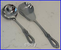 32 Pieces Oneida Toujours Cube Flatware Forks Spoons Teaspoons Knives