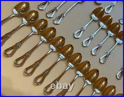 33 Pieces Oneida Toujours Cube Flatware Forks Spoons Teaspoons Knives