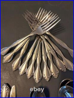 35= Oneida Community CANTATA Stainless Flatware Silverware KNIVES FORKS SPOONS
