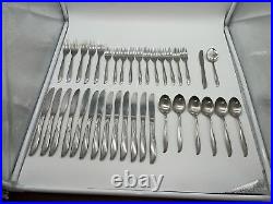 37 Pc. Oneida Community TWIN STAR Set Century Modern Stainless Flatware