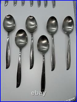 37 Pc. Oneida Community TWIN STAR Set Century Modern Stainless Flatware