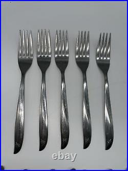 37 Pc. Oneida Community TWIN STAR Set Century Modern Stainless Flatware