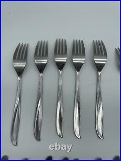 37 Pc. Oneida Community TWIN STAR Set Century Modern Stainless Flatware