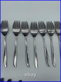 37 Pc. Oneida Community TWIN STAR Set Century Modern Stainless Flatware