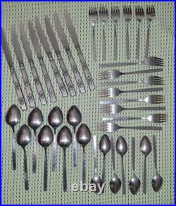 37 pcs Oneida Wm Rogers Premier SPANADA Stainless USA Flatware 6+ PLACE SETTINGS