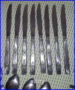 37 pcs Oneida Wm Rogers Premier SPANADA Stainless USA Flatware 6+ PLACE SETTINGS